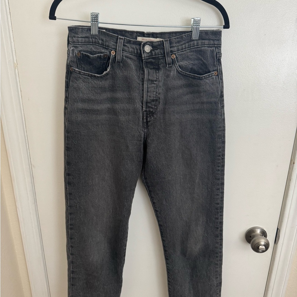Levi’s Premium Wedgie Straight Ankle  High-Rise Jeans